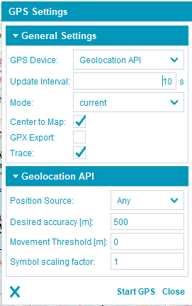 GeoMedia Smart Client GPS Settings