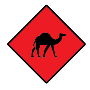 Symbology representing a potentially dangerous animals