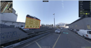 Panoramic imagery viewed with LuciadRIA from Hexagon