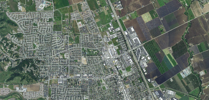 ONSI image of a city from above